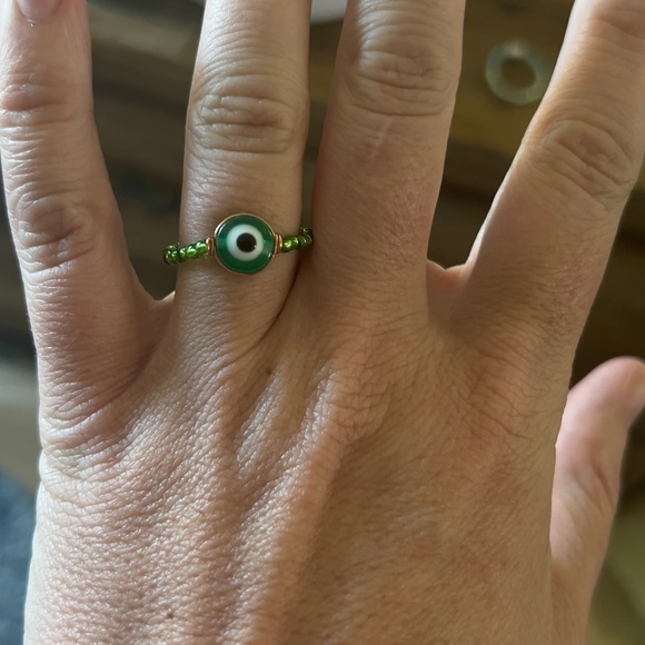 Evil Eye Colored Wired Rings, Eye of Protection - Picture 7 of 14